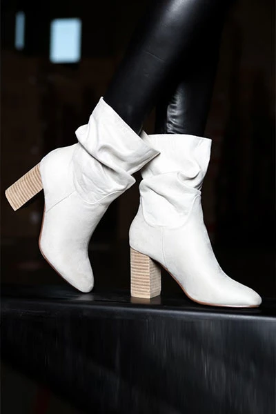 FLASH DEAL: Slouchy Closed Toe Boots With Block Heel-Black (Size 10) 2 FLASH DEAL: Slouchy Closed Toe Boots With Block Heel-Black (Size 10) - Image 2