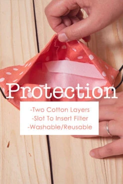 Cotton Washable Face Mask Reusable Cloth Face Covering With Slot For Filter-Leopard Print -LumiWear Store facemask hm1139 model2 3