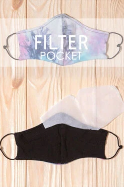 Stretch Cotton Washable Face Mask Reusable Cloth Face Covering With Filter Pocket-Leopard Print -LumiWear Store facemask stretch hm1145 filterpocket1 7