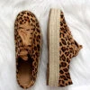 Animal Print Lace Up Espadrille Wedge Sneakers-Leopard Print