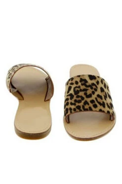 Single Band Animal Print Sandals Slides-Leopard Print -LumiWear Store leopard sandal tezza 15 leopard4