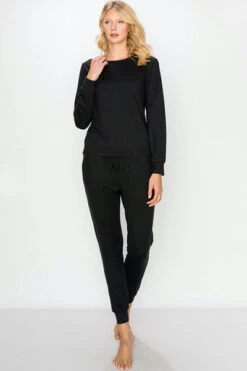 LumiWear Store -LumiWear Store lounge set yps3455 black2