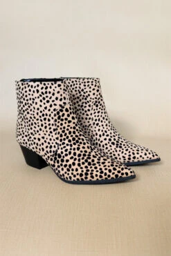Pointy Closed Toe Booties-Leopard Print