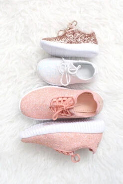 Lace Up Glitter Bomb Sneakers-White - (LIMITED TIME SALE!) -LumiWear Store remy 18 kids colors2 1