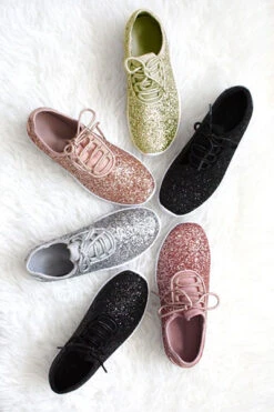 Lace Up Glitter Bomb Sneakers Shoes-Rose Gold - (LIMITED TIME SALE!) 7 Lace Up Glitter Bomb Sneakers Shoes-Rose Gold - (LIMITED TIME SALE!) -LumiWear Store remy 18 kids colors3 2