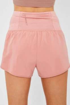 Active Running Shorts With Back Zipper Pocket-Rose Pink 8 Active Running Shorts With Back Zipper Pocket-Rose Pink -LumiWear Store running shorts 6736ph rose3