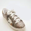 Animal Snake Print Lace Up Low Top Star Sneakers-Snake Print