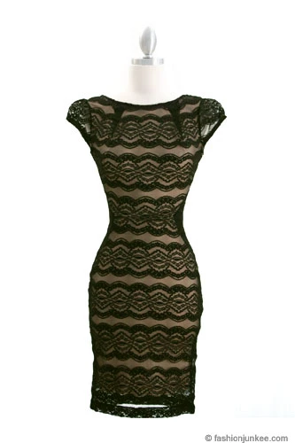 LumiWear Store -LumiWear Store audrey lace dr black1